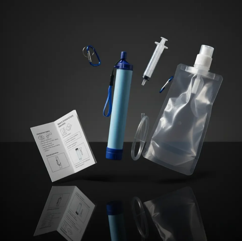 Hydra-X1 Emergency Water Filter Straw (400 gal)